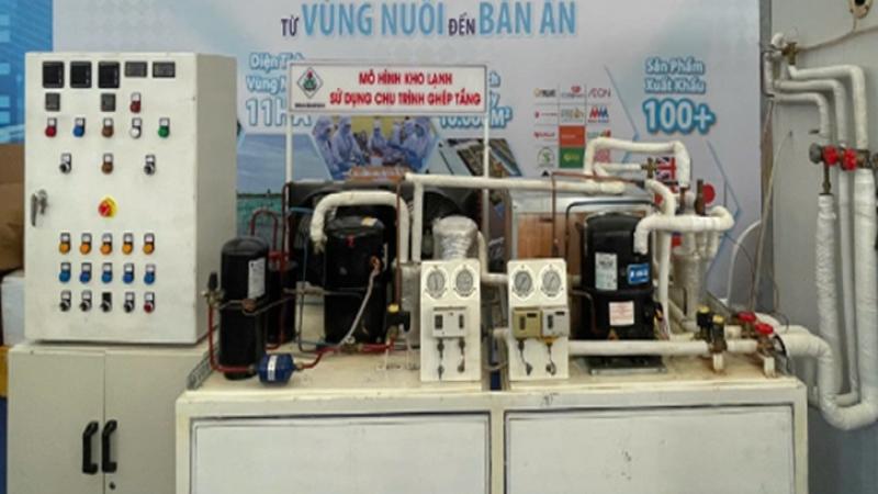 Mô hình kho lạnh sử dụng chu trình ghép tầng